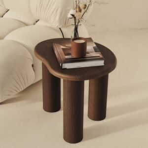 Savanna - Dark Wood Irregular Wooden Side Table