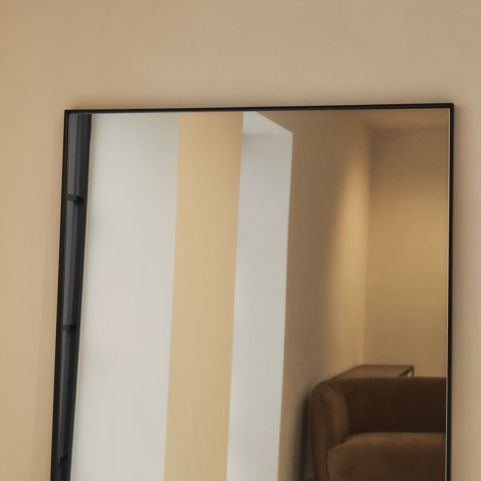 Theo - Full Length Black Extra Large Metal Mirror 180cm x 100cm - Image 4